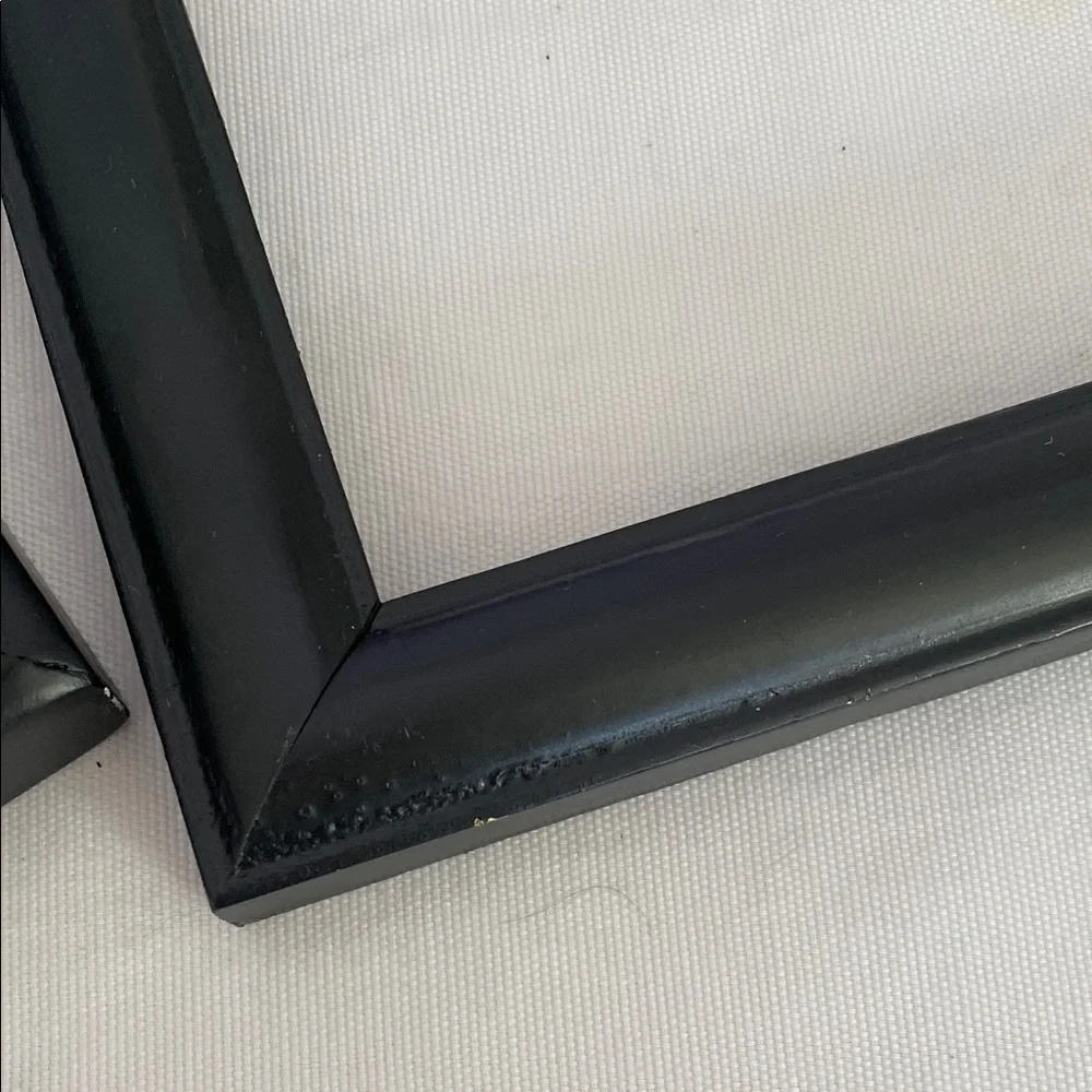 Solid Black Picture Frame Set of 3